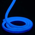 Neon LED Strip Lights - Circular 360° LED Neon Flex - 18mm Wide - Blue - 24V - 5m