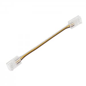 4" Solderless Clamp-On Jumper Connector - 10mm Tunable White LED Strip Lights