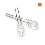 5mm LED - Orange 610nm 30 Degree Viewing Angle