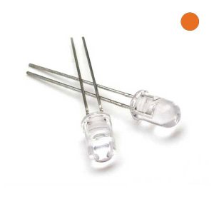 5mm LED - Orange 610nm 30 Degree Viewing Angle