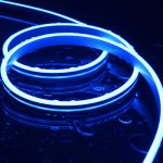 Neon LED Strip Lights - Mini LED Neon Flex - 4x10mm - Blue - 12V - 5m