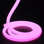 Neon LED Strip Lights - Circular 360° LED Neon Flex - 18mm Wide - Pink - 24V - 5m