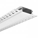 1.5 Inches Trimless LED Drywall Extrusions For Architectural Lighting - Recessed-Mount - For Strips Up To 35mm - 1m / 2m