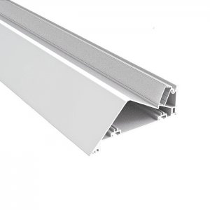 Knife Edge Plaster-in Aluminum LED Channels For Cove Lights - Recessed-Mount - For Strips Up To 18mm - 1m / 2m