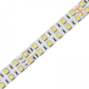 5m White LED Strip Light - Eco Series Tape Light - Dual Row - 24V - IP20