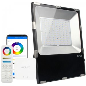 100W Smart RGBTW LED Flood Light Fixture - MiLight / MiBoxer RGB+Tunable White - Up To 10000 Lumens