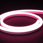 RGB Neon LED Strip Lights - Maxi Horizontal Bend 15x26mm Colour Changing LED Neon Flex - IP67 - 24V - 5m