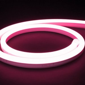 RGB Neon LED Strip Lights - Maxi Horizontal Bend 15x26mm Colour Changing LED Neon Flex - IP67 - 24V - 5m
