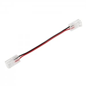 4" Solderless Clamp-On Jumper Connector - 8mm Single Color LED Strip Lights