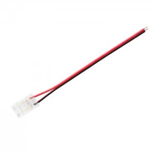 4" Solderless Clamp-On Pigtail Adaptor - 8mm COB LED Strip Lights