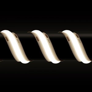 5m White LED COB Series Strip Light - Fully Diffused LED Tape Light - 90+ High CRI - IP20 - 24V