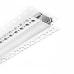 5/8" Plasterboard Trimless Recessed LED Strip Profiles - Recessed-Mount - For Strips Up To 15mm - 1m / 2m