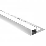 Tile Edge Recessed LED Strip Light Profiles - Recessed-Mount - For Strips Up To 10mm - 1m / 2m