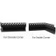 Trimless Plaster-in Black LED Channel For Baseboard Lighting - Recessed - For Strips Up To 10mm - 1m / 2m