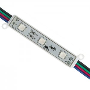 RGB LED Modules - Linear Modules with 3 SMD LEDs - 22 Lumens/Module - 20-Pack