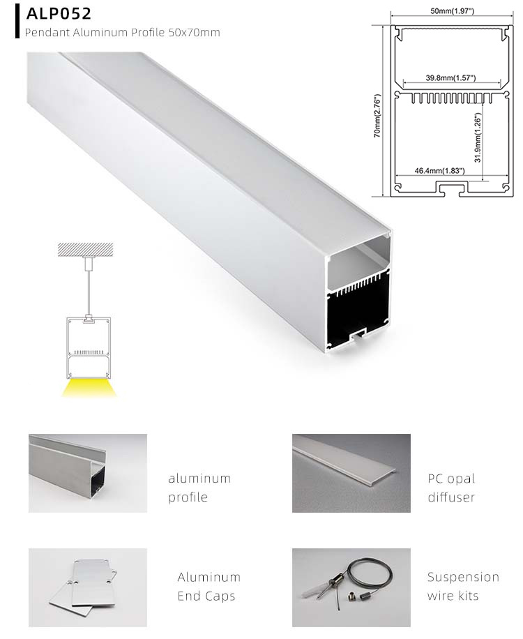 Side Bending Plaster-in LED Strip Channels For Cove Lighting - Recessed-Mount - For Strips Up To 10mm - 1m / 2m