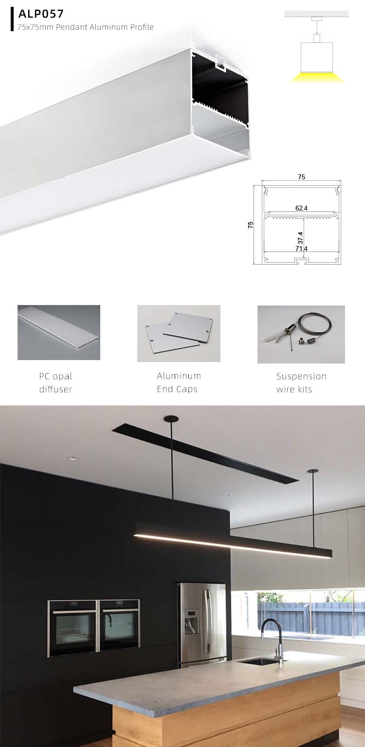 Side Bending Plaster-in LED Strip Channels For Cove Lighting - Recessed-Mount - For Strips Up To 10mm - 1m / 2m