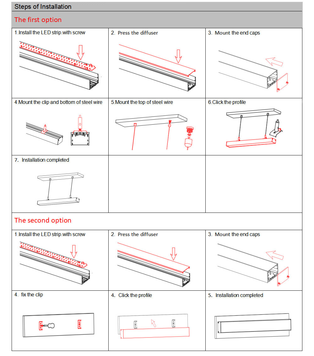 Side Bending Plaster-in LED Strip Channels For Cove Lighting - Recessed-Mount - For Strips Up To 10mm - 1m / 2m