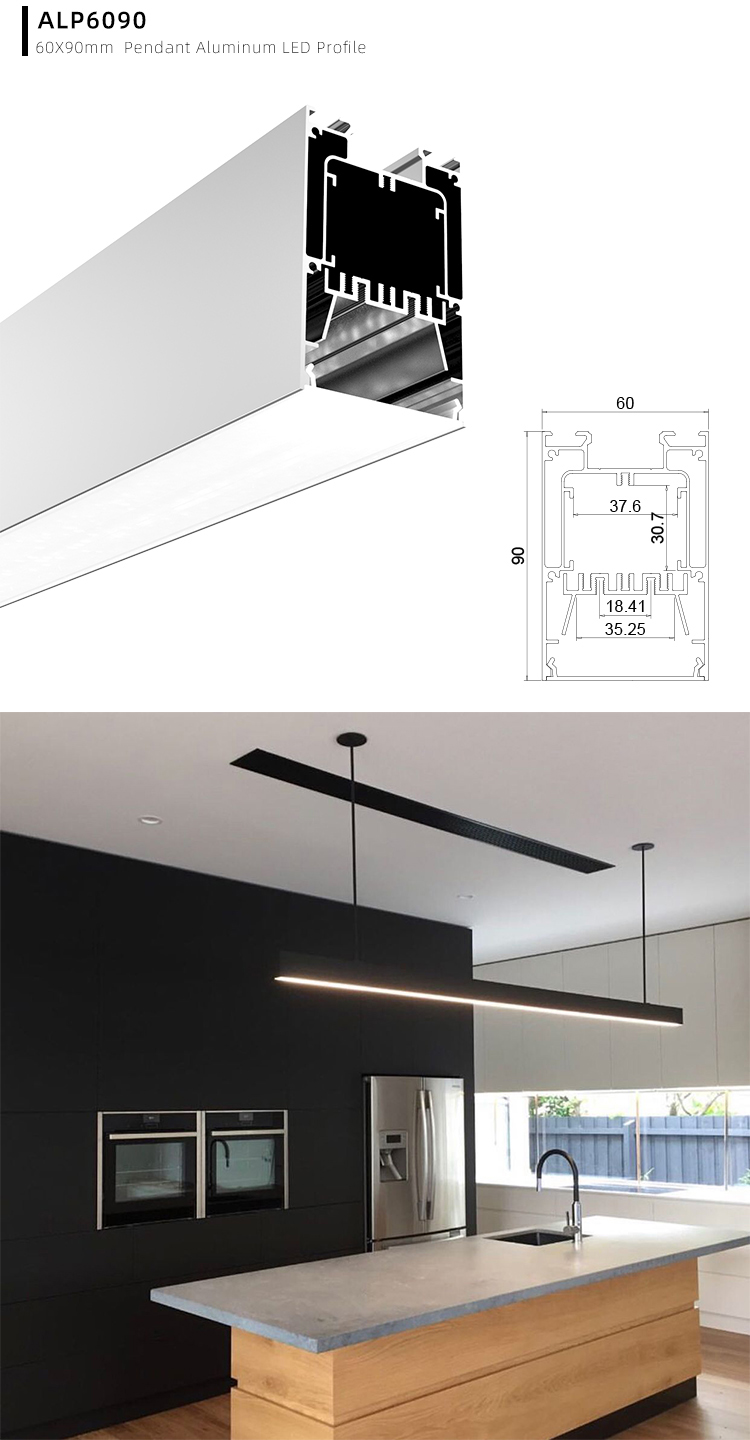 Side Bending Plaster-in LED Strip Channels For Cove Lighting - Recessed-Mount - For Strips Up To 10mm - 1m / 2m