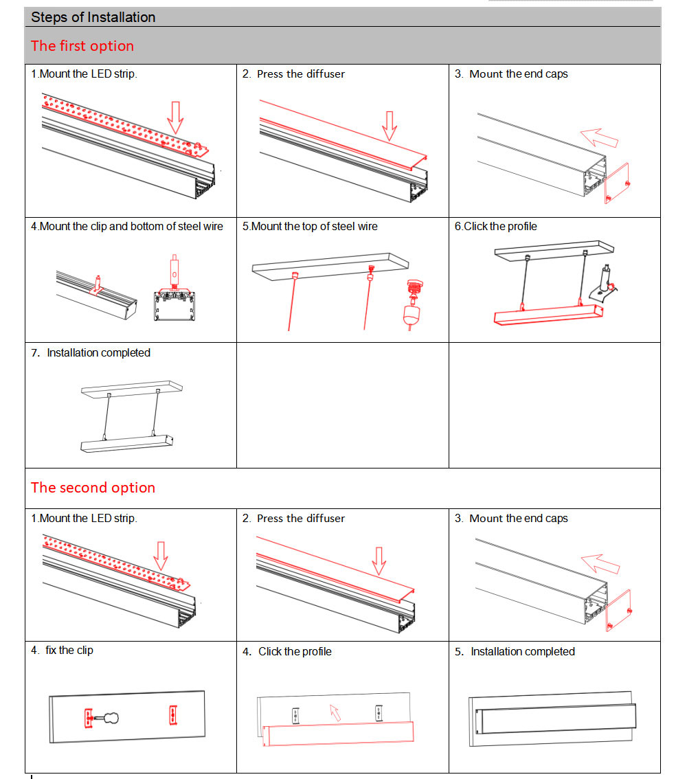 Side Bending Plaster-in LED Strip Channels For Cove Lighting - Recessed-Mount - For Strips Up To 10mm - 1m / 2m