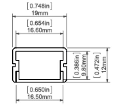 SILER Aluminum Channel - Surface - For Strips Up To 14mm - 1m / 2m