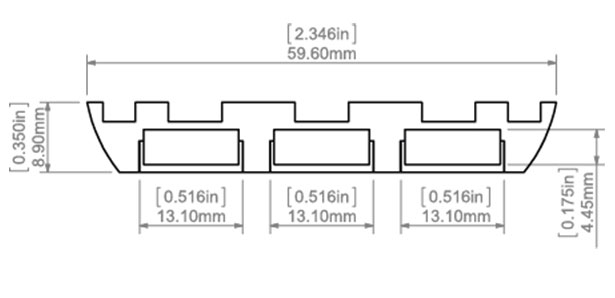 SILER Aluminum Channel - Surface - For Strips Up To 14mm - 1m / 2m
